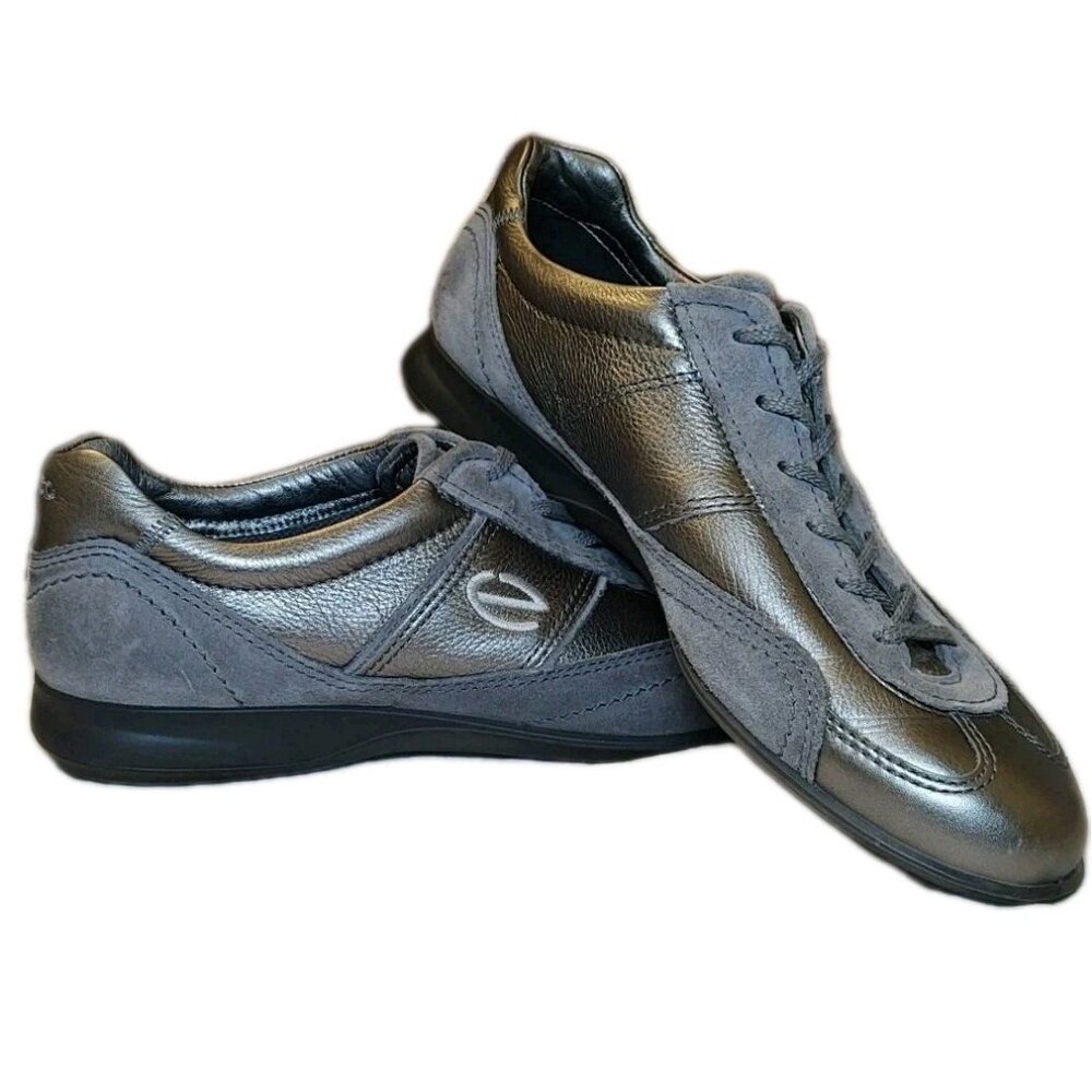 ecco Life Sneaker Buffed Silver/Titanium Life Tie Shoe Women's EU 36 US 6